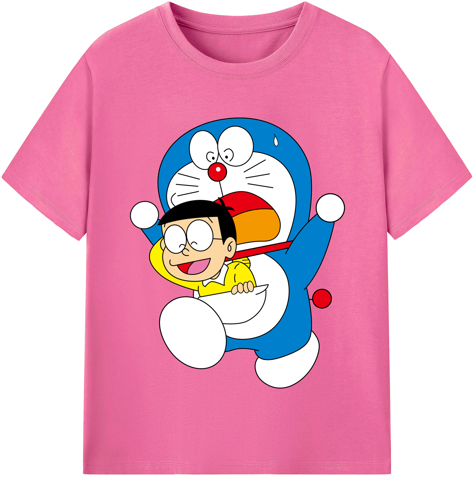 （画像用） ドラえもん Doraemon レディースカジュアルプリントTシャツ（綿100％）